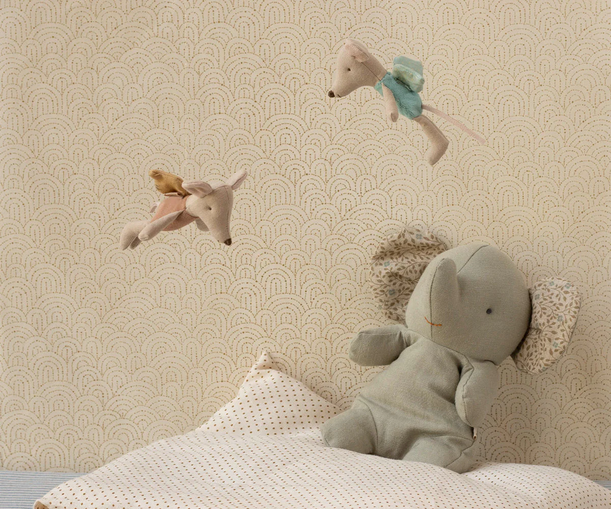 Maileg Fairy mouse, Little - Mint - Image 2