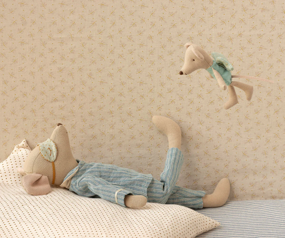 Maileg Fairy mouse, Little - Mint - Image 4