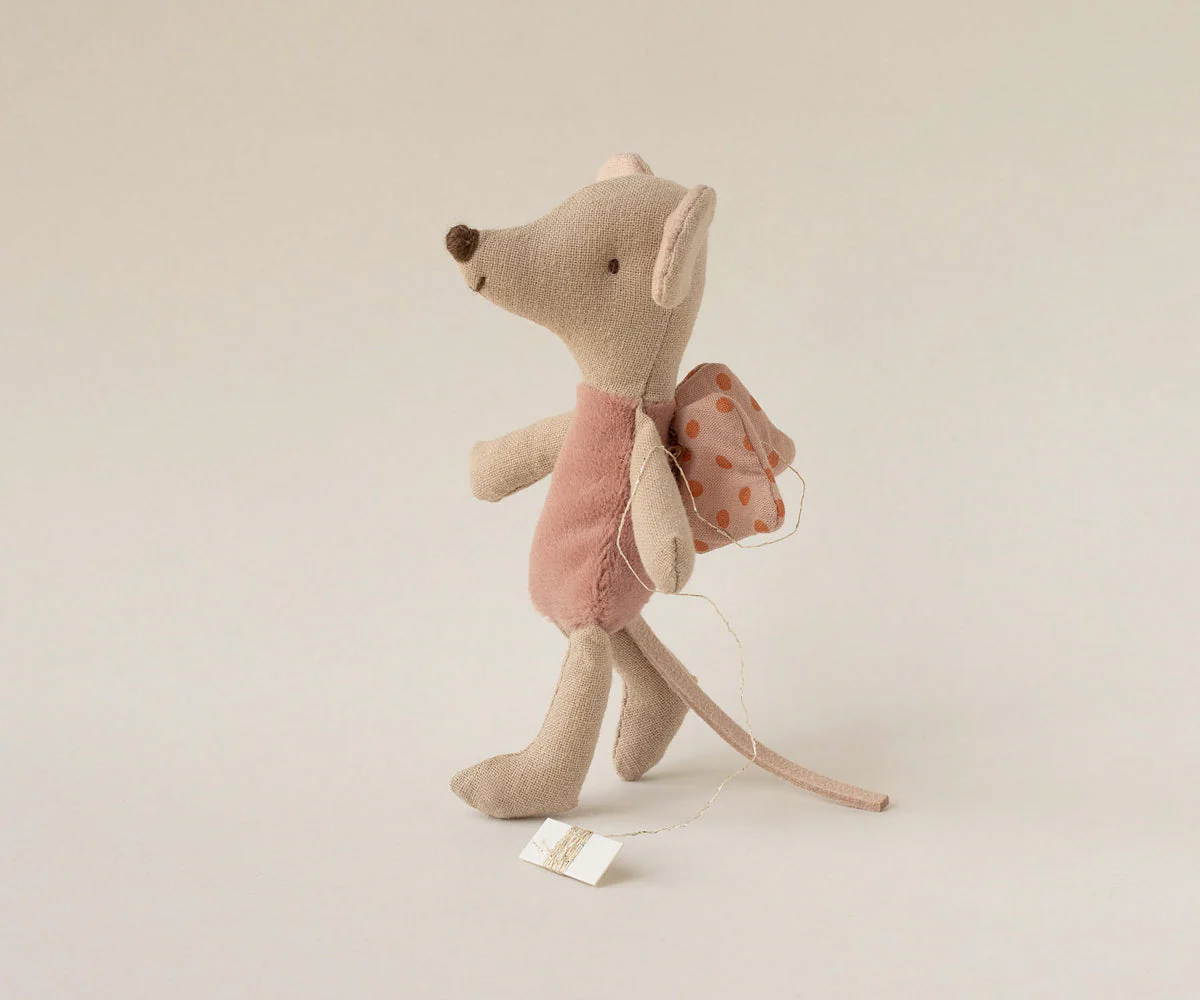 Maileg Fairy mouse, Little - Rose - Image 2