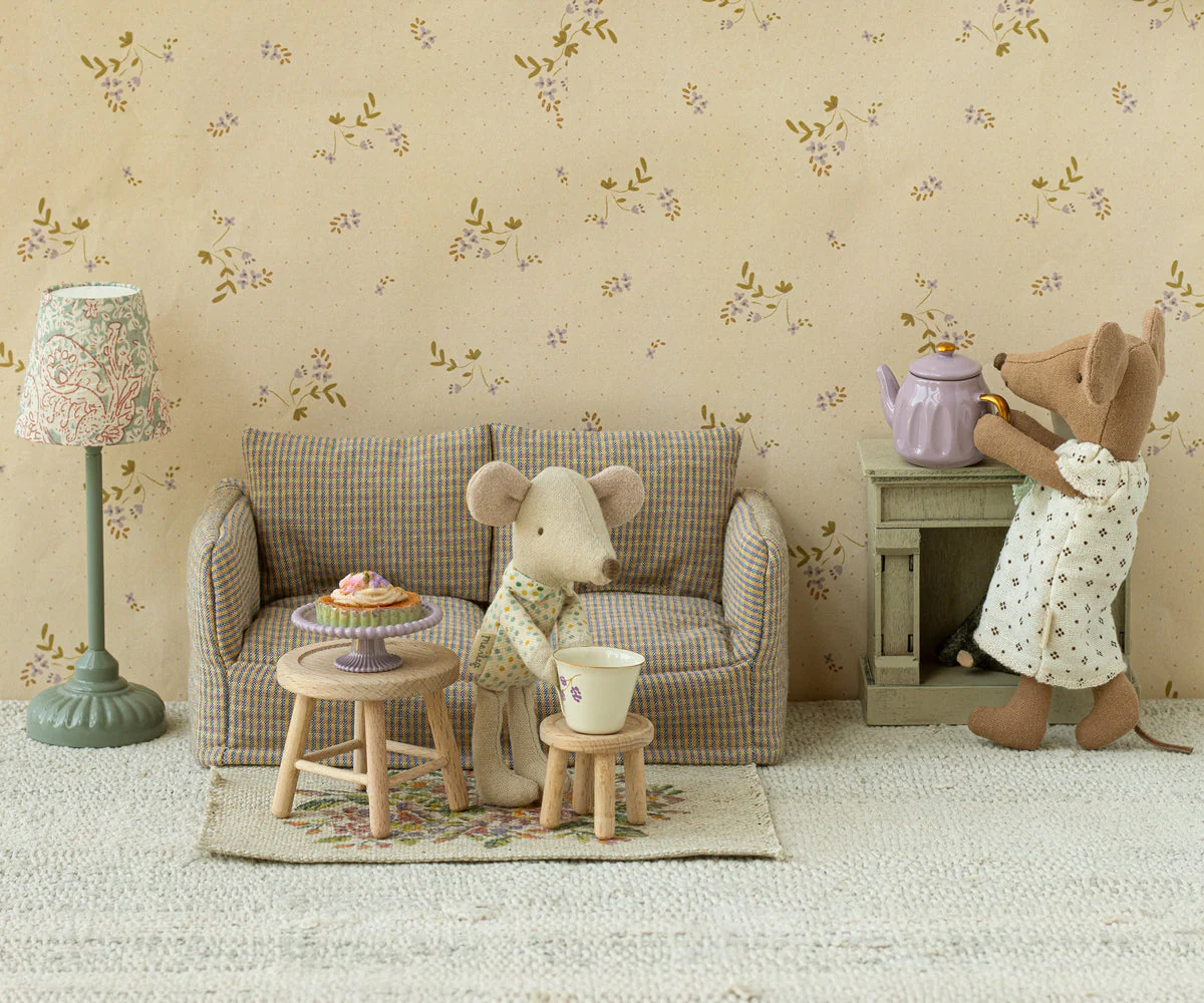 Maileg Fireplace, Mouse - Off white - Image 2