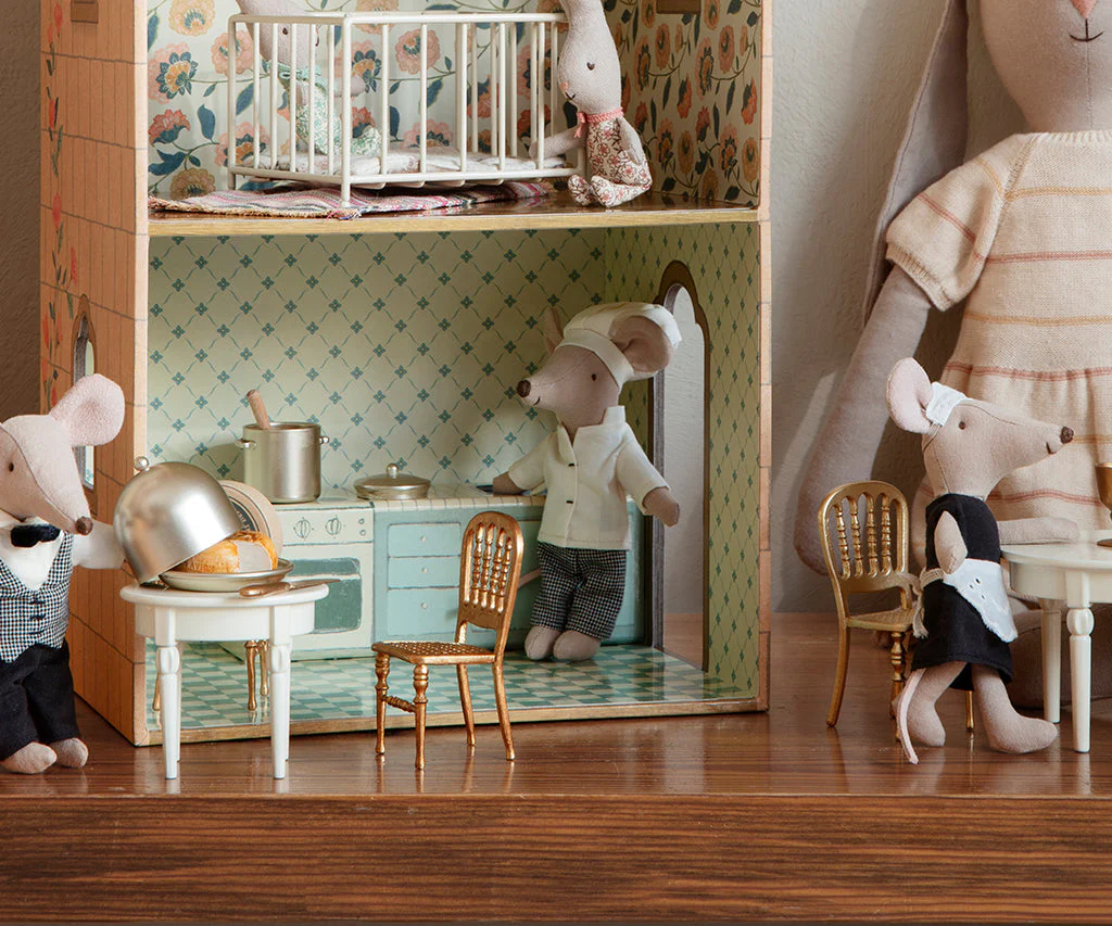 Maileg Gold Chair, Mouse - Image 3
