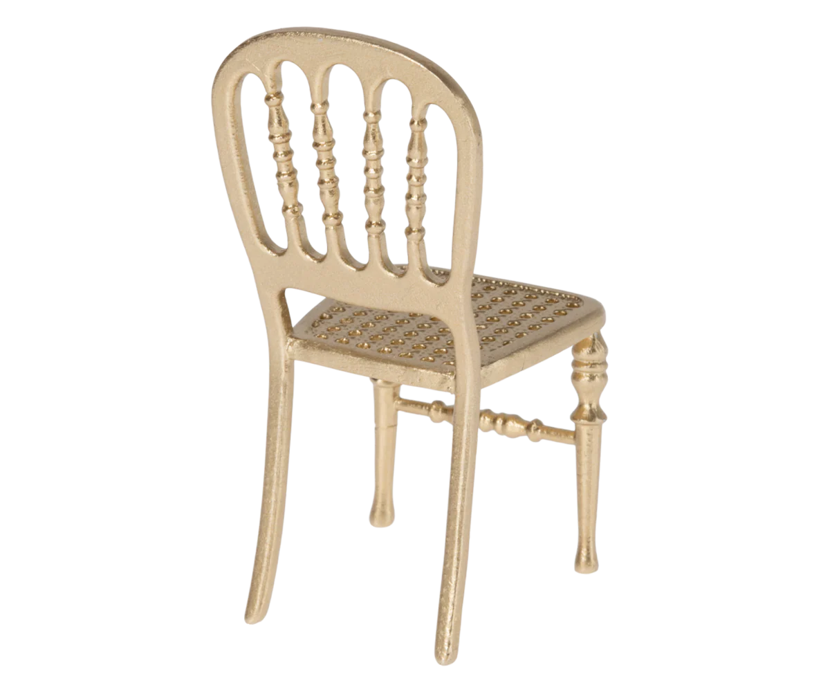 Maileg Gold Chair, Mouse - Image 6