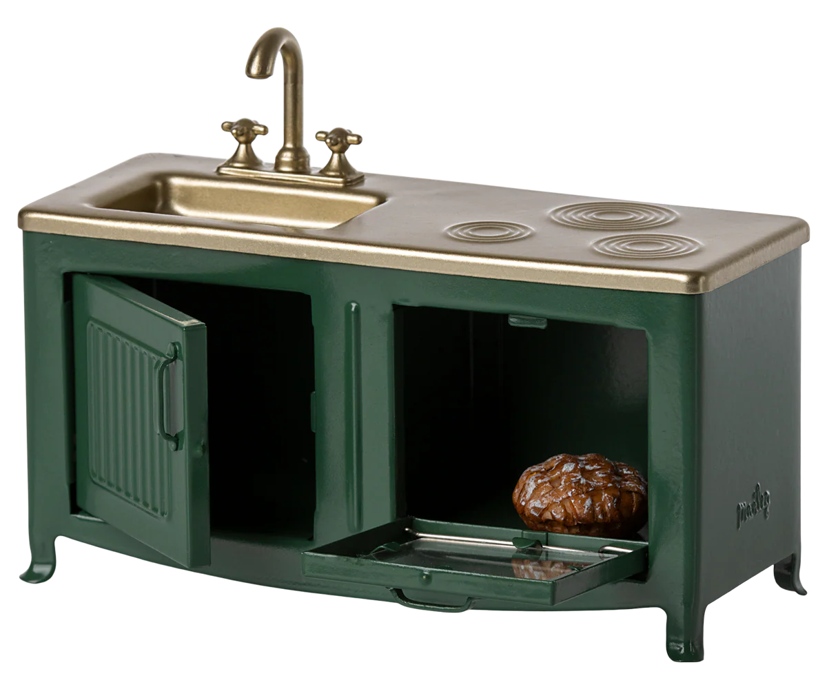Maileg Kitchen, Mouse - Dark green - Image 3