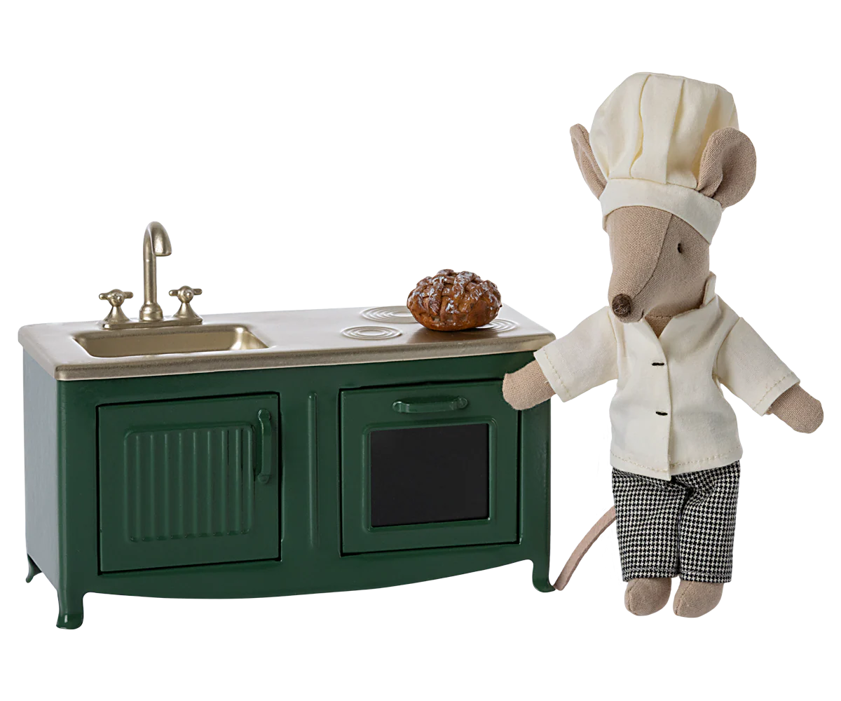 Maileg Kitchen, Mouse - Dark green - Image 4