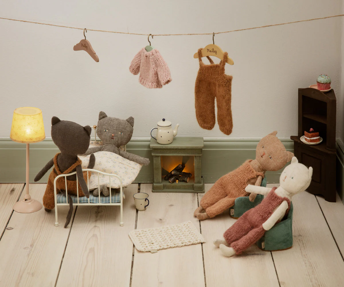 Maileg  Kitten in Overalls - Ginger - Image 3