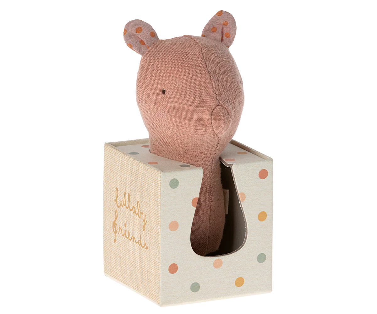 Maileg Lullaby Friend Rattles, Piggy - Image 4