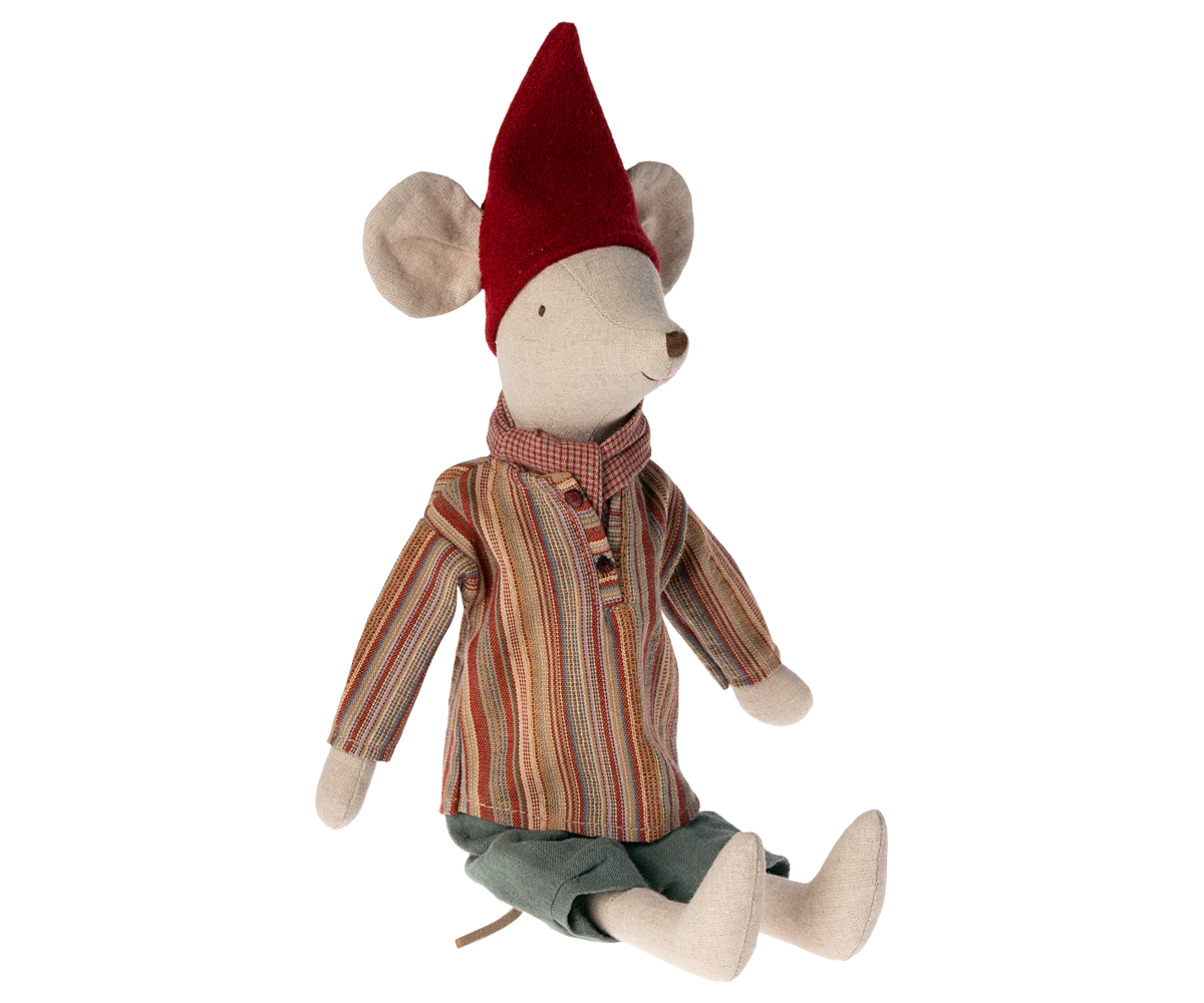 Maileg Medium Christmas Mouse, Boy - Scarf - Image 2