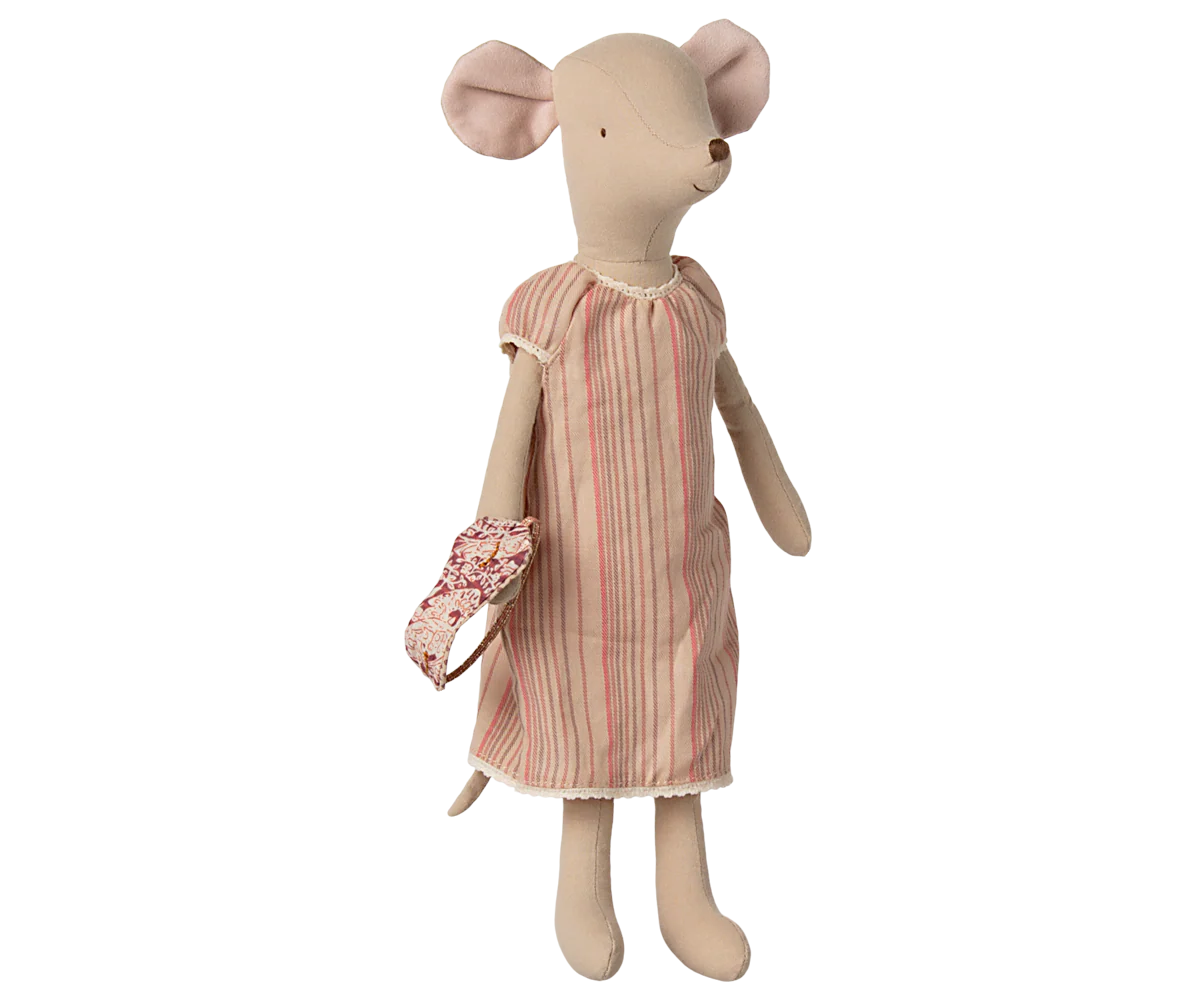 Maileg Medium Mouse in Nightgown - Image 4