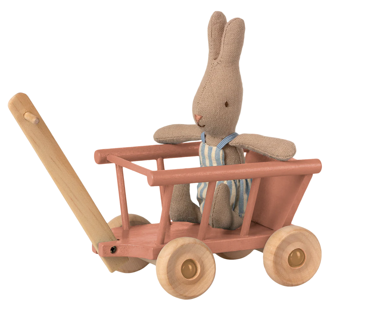 Maileg Micro Wagon - Dusty Rose - Image 2