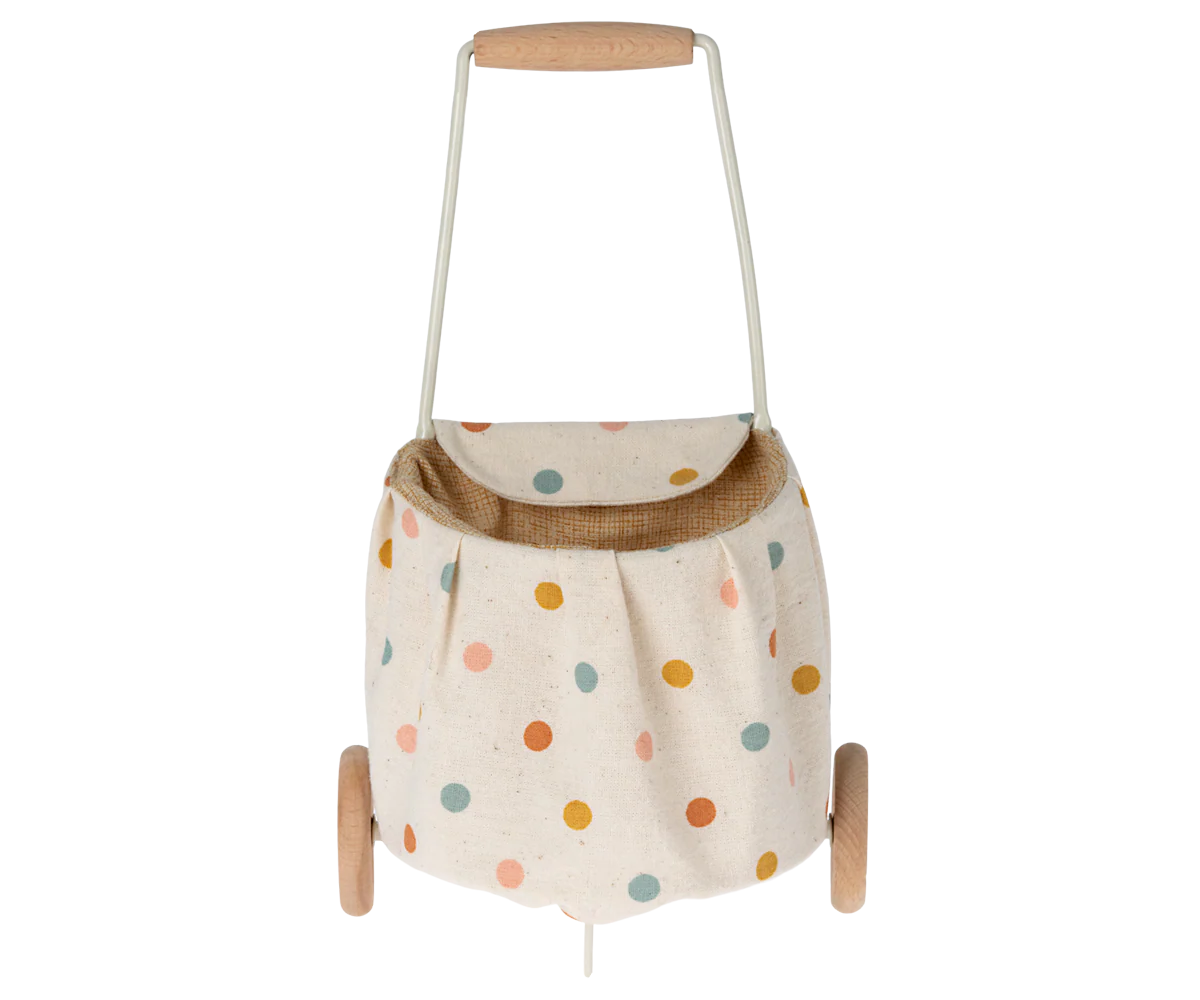 Maileg Mini Trolley - Multi dots - Image 2