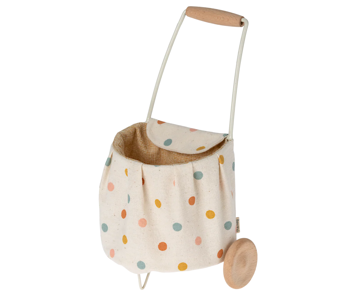 Maileg Mini Trolley - Multi dots - Image 5