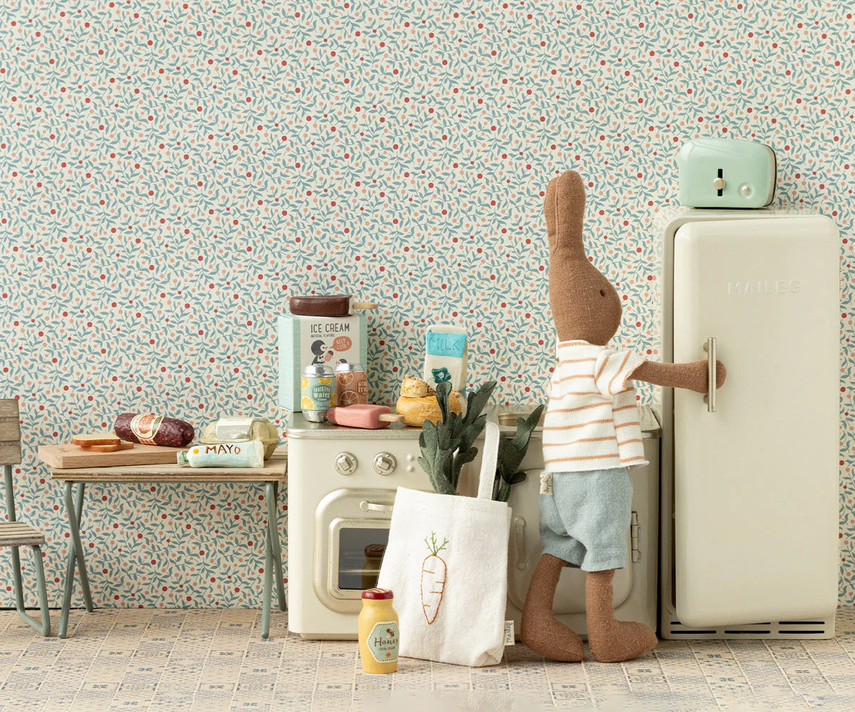 Maileg Miniature Toaster & Bread, Mint - Image 3