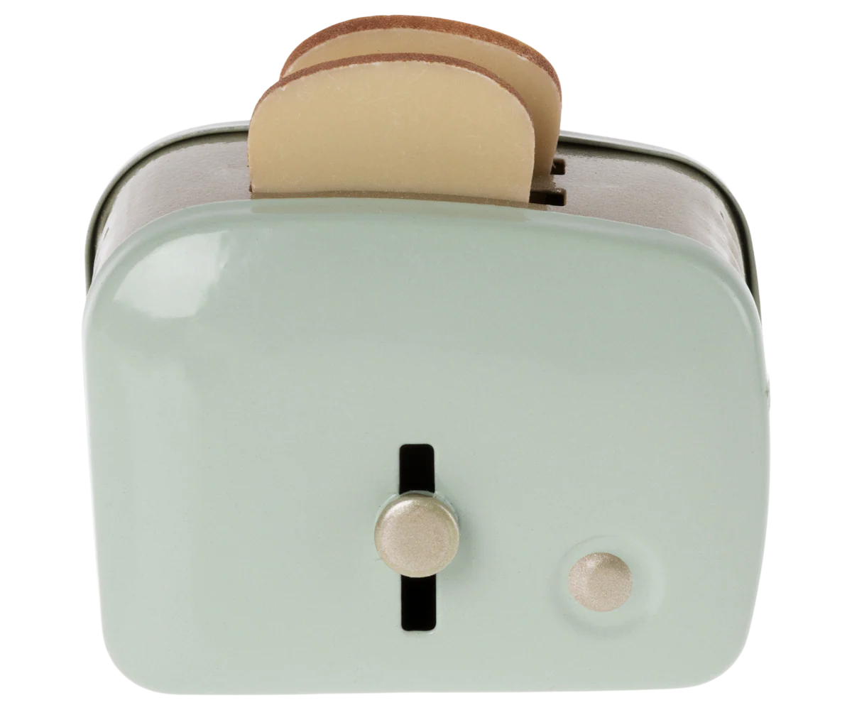 Maileg Miniature Toaster & Bread, Mint - Image 5