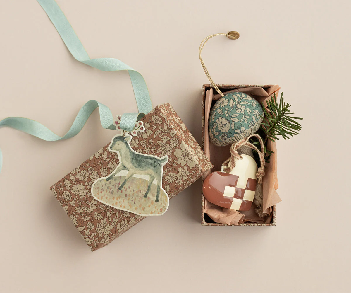 Maileg Mushroom ornament, Blossom - Green - Image 3