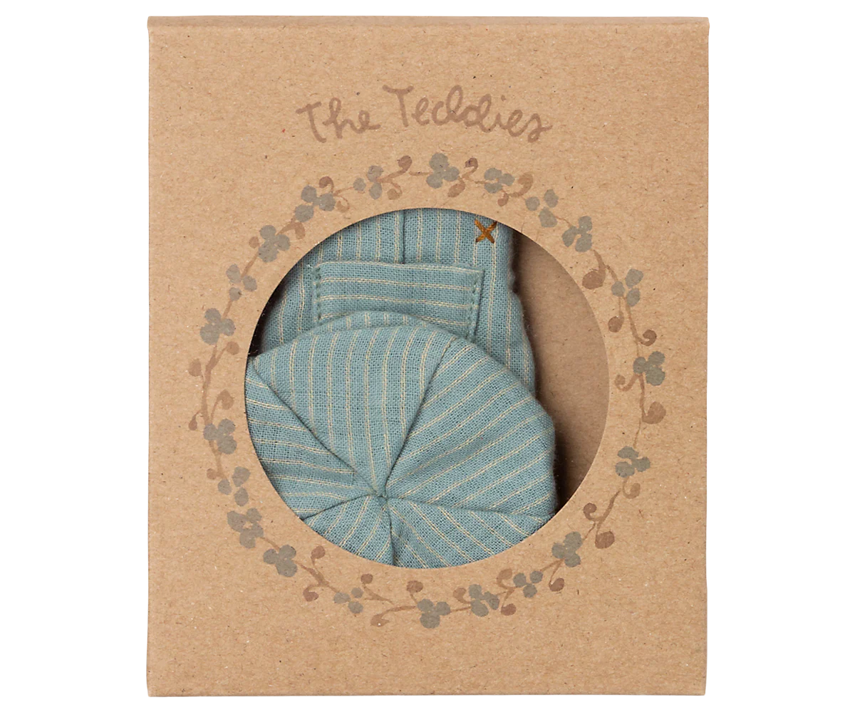 Maileg Overall & Cap, Teddy Junior - Image 2