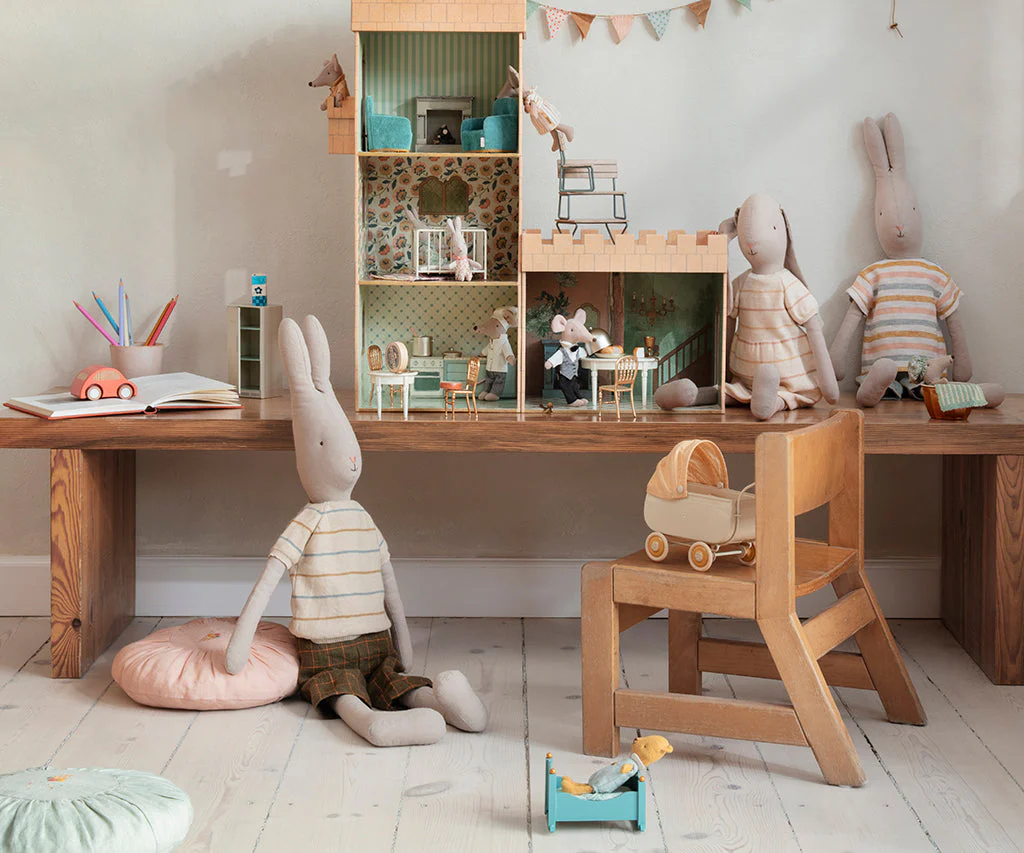 Maileg Rabbit in Pants & Knitted Sweater, Size 5 - Image 2