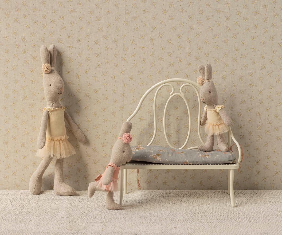 Maileg Rabbit, Micro - Ballet suit and skirt cream - Image 3