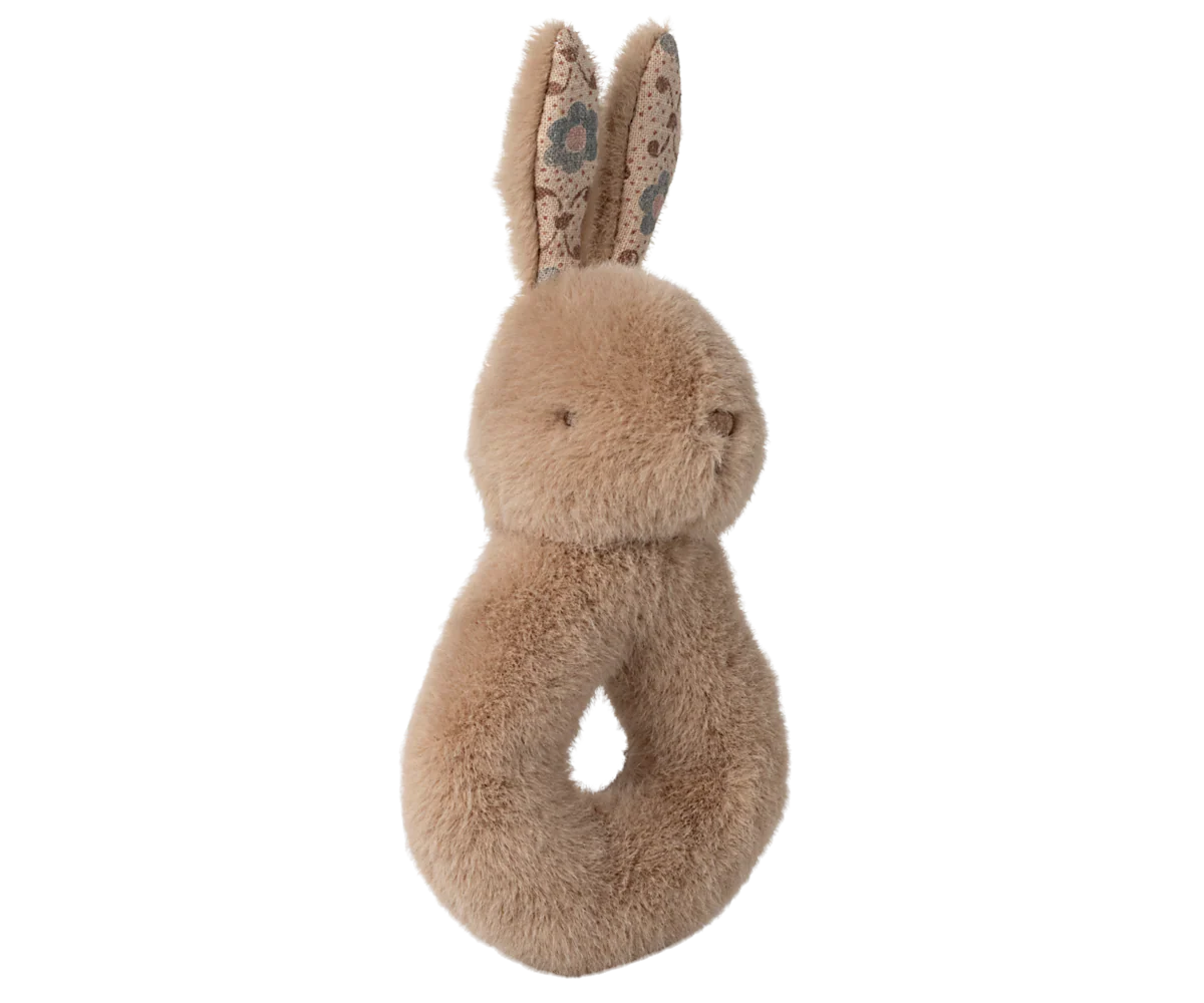 Maileg Rabbit rattle set - Cream peach - Image 3