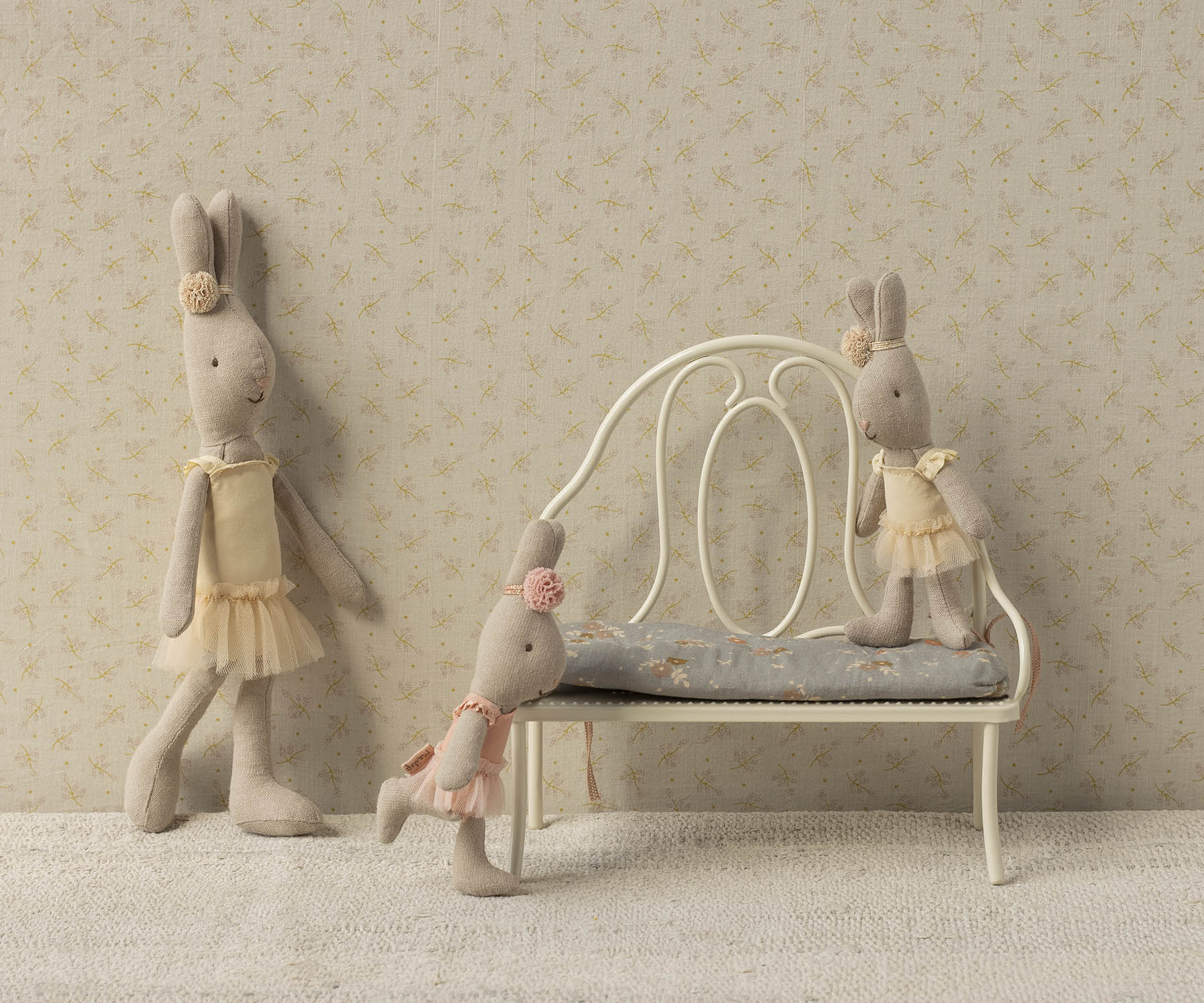 Maileg Rabbit size 1, Classic - Ballet suit and skirt cream - Image 5