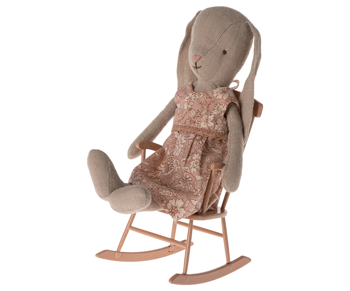 Maileg Rocking Chair, Miniature - Dark Powder - Image 2
