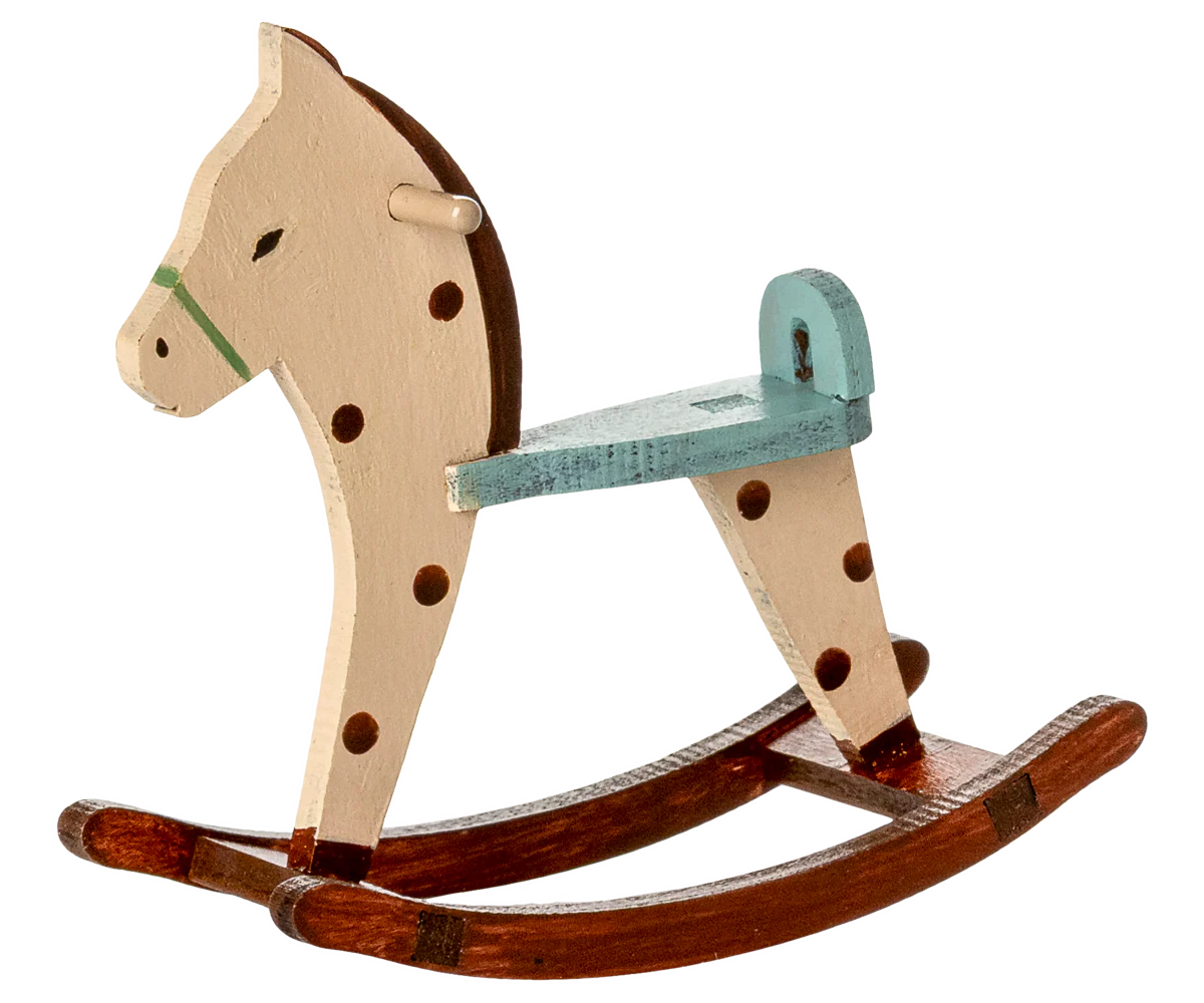 Maileg Rocking horse, Mouse - Spotted - Image 3