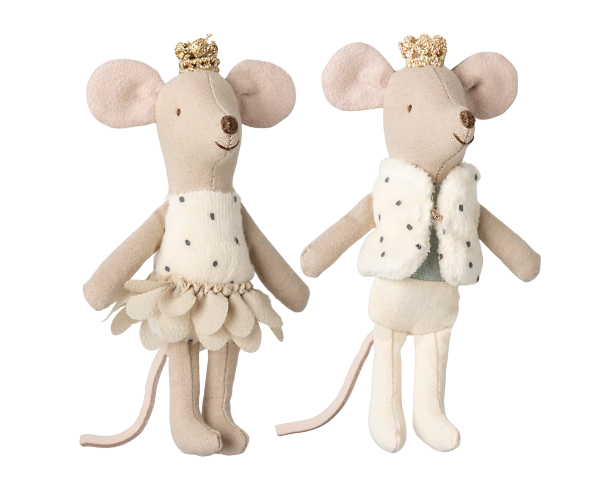 Maileg Royal twin mice, Little sister and brother in matchbox - Image 4