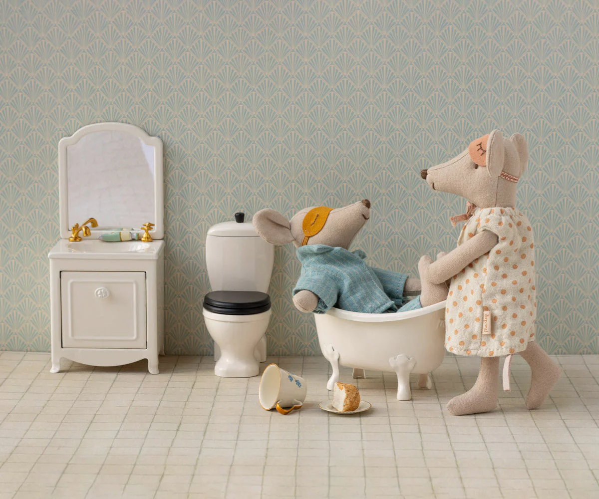 Maileg Sink dresser, Mouse - Off white - Image 2