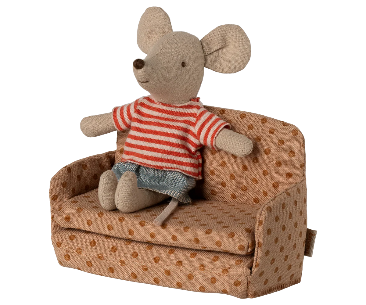 Maileg Sofa bed, Mouse - Dots - Image 6