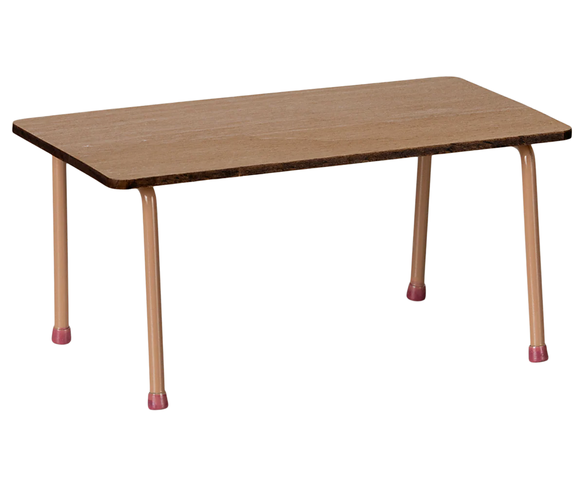 Maileg Table and chair set, Mouse - Dark powder - Image 3