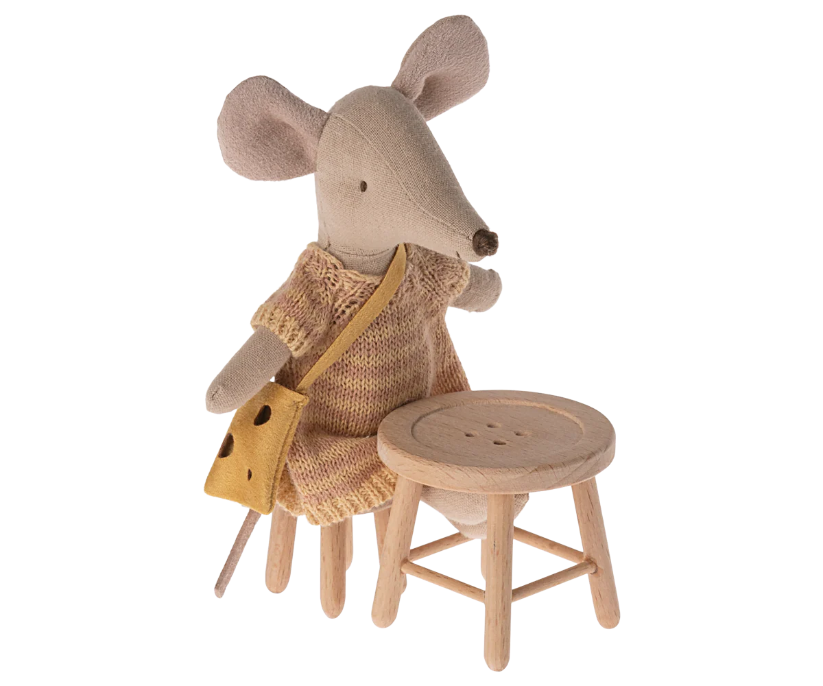 Maileg Table & Stool Set, Mouse - Image 2