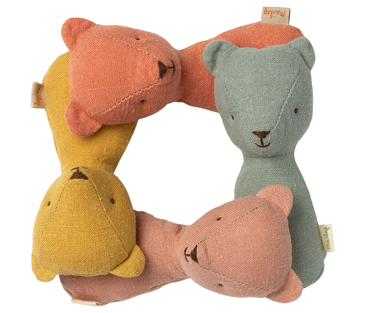 Maileg Teddy Rattles - Coral, Yellow, or Rose - Image 10