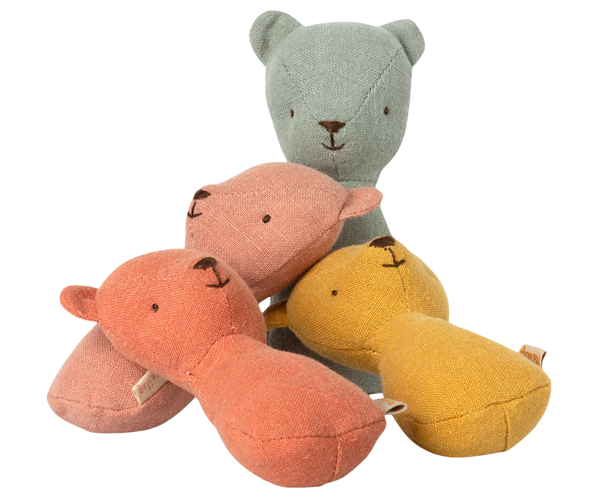 Maileg Teddy Rattles - Coral, Yellow, or Rose - Image 6