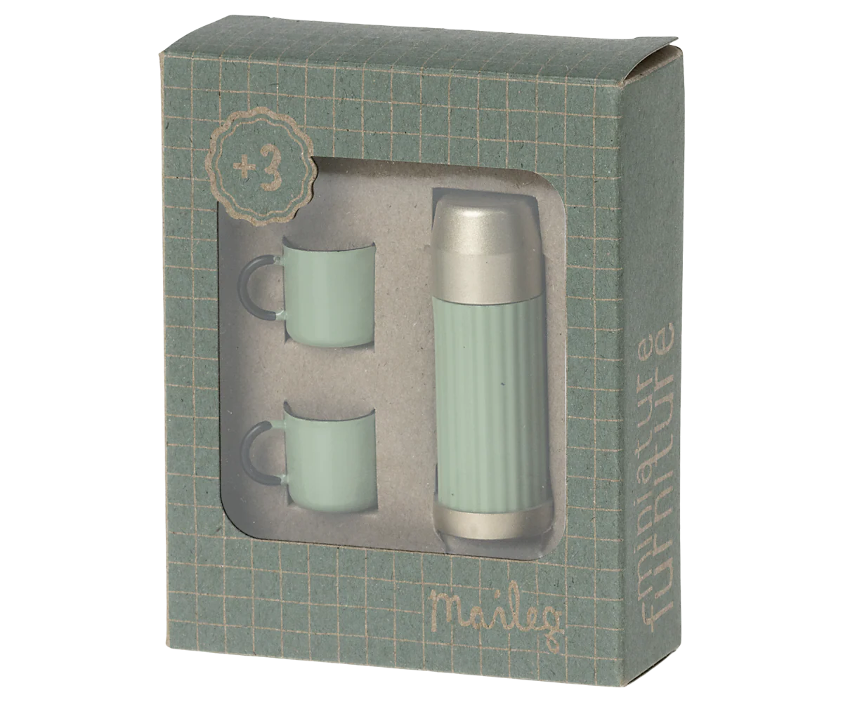 Maileg Thermos and Cups - Mint - Image 4