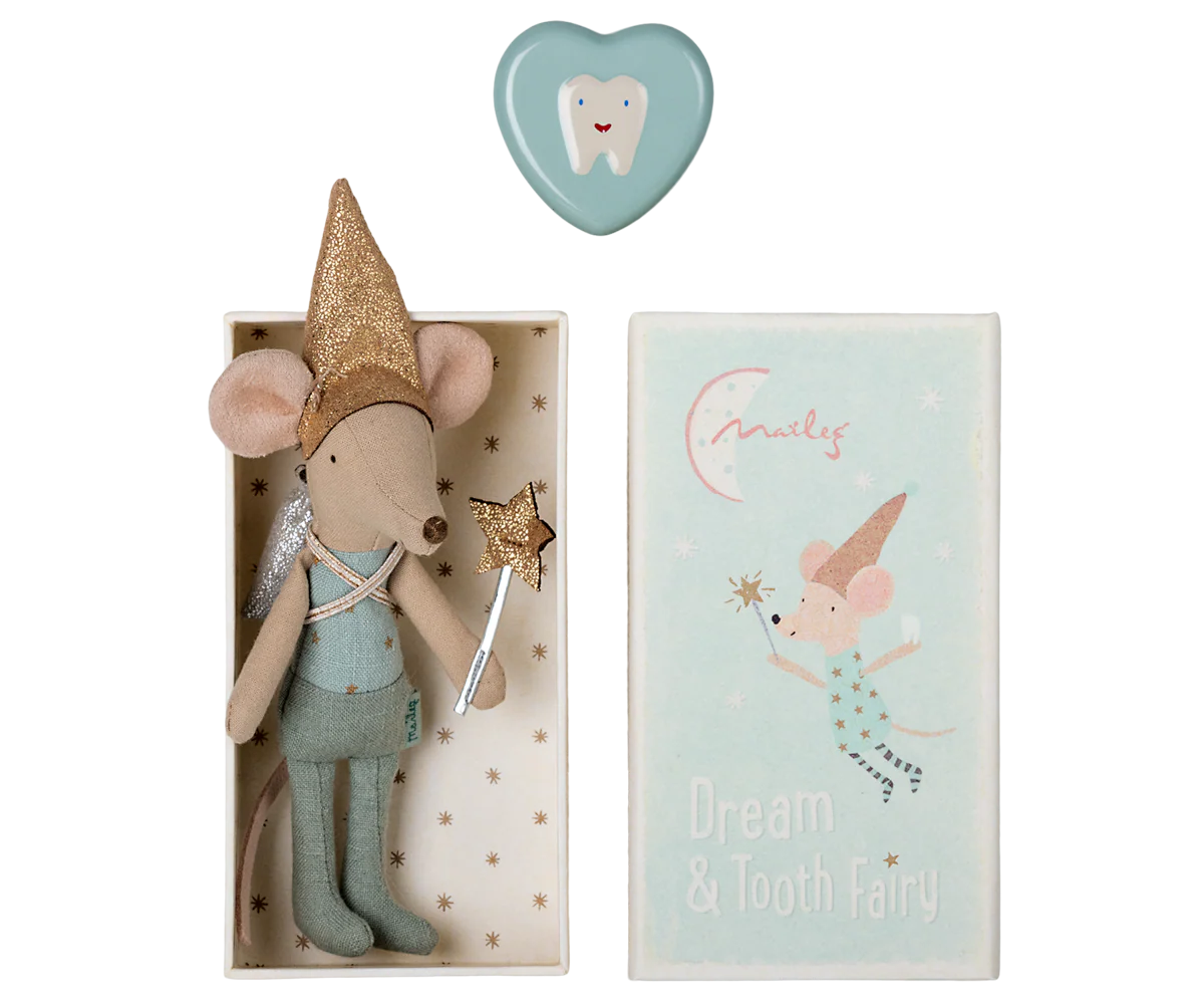 Maileg Tooth Fairy Mouse, Blue - Image 2