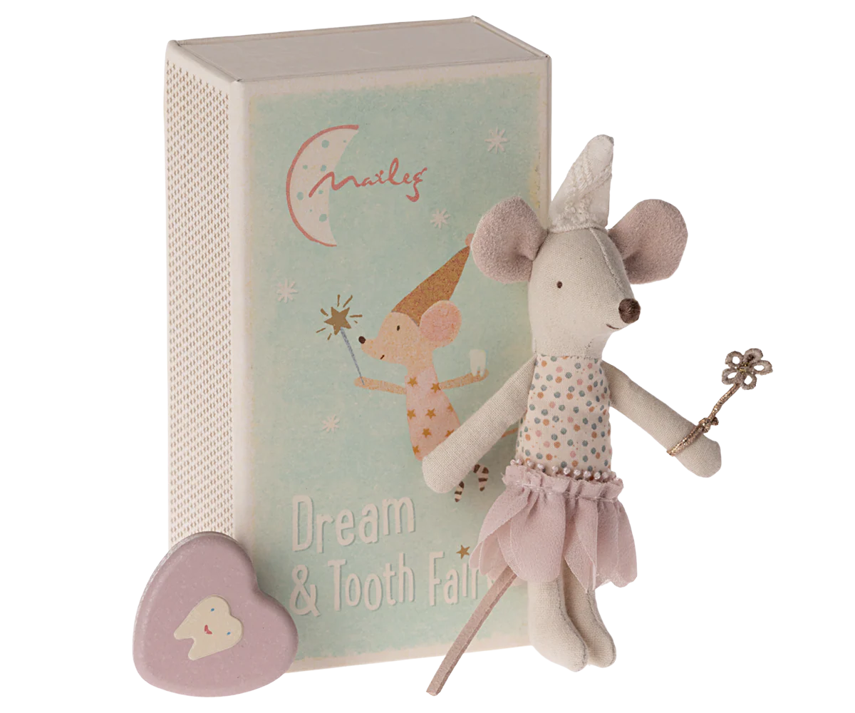 Maileg Tooth Fairy Mouse, Little Sister in Match Box - Image 2