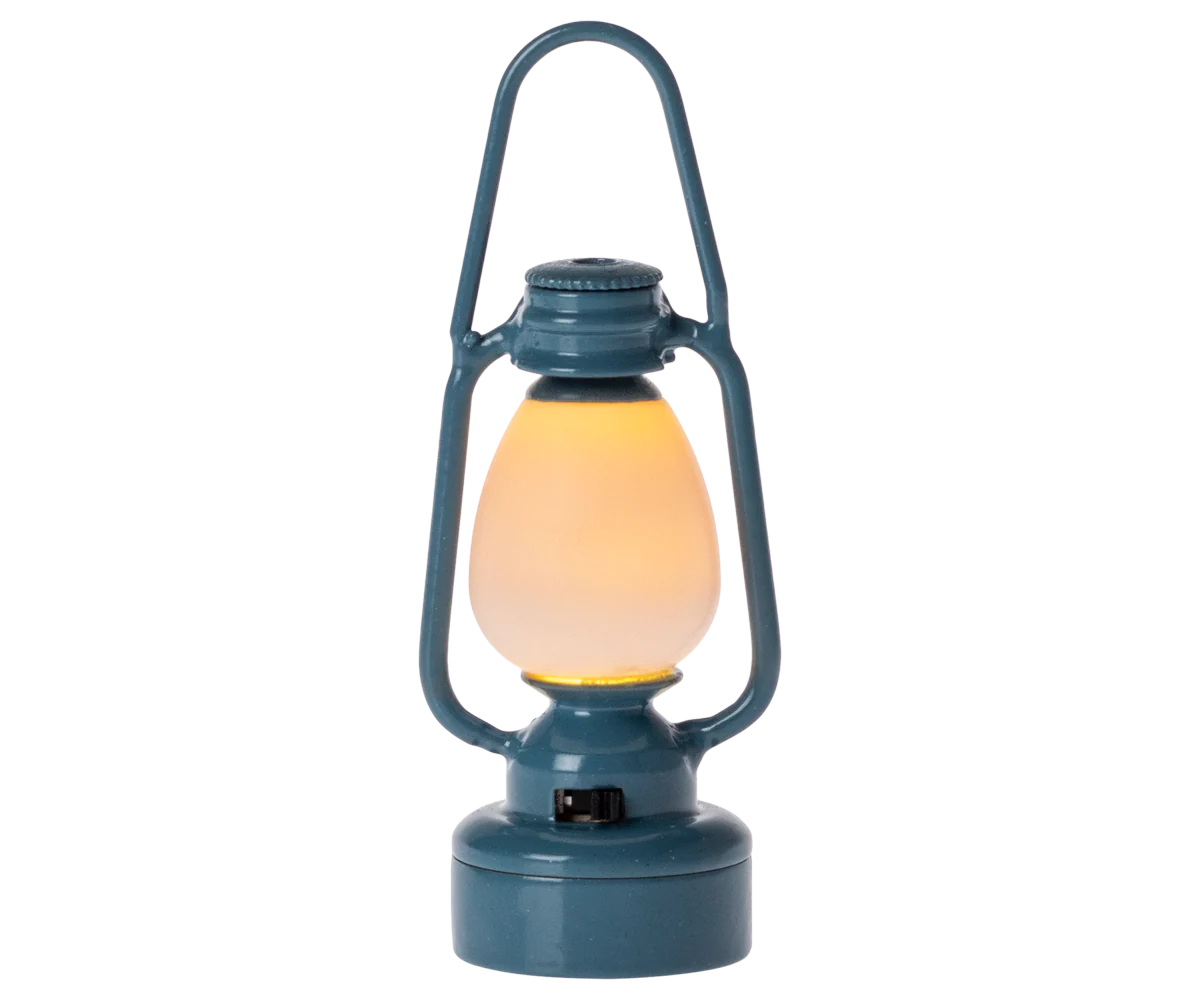 Maileg Vintage lantern, Mouse - Blue - Image 3