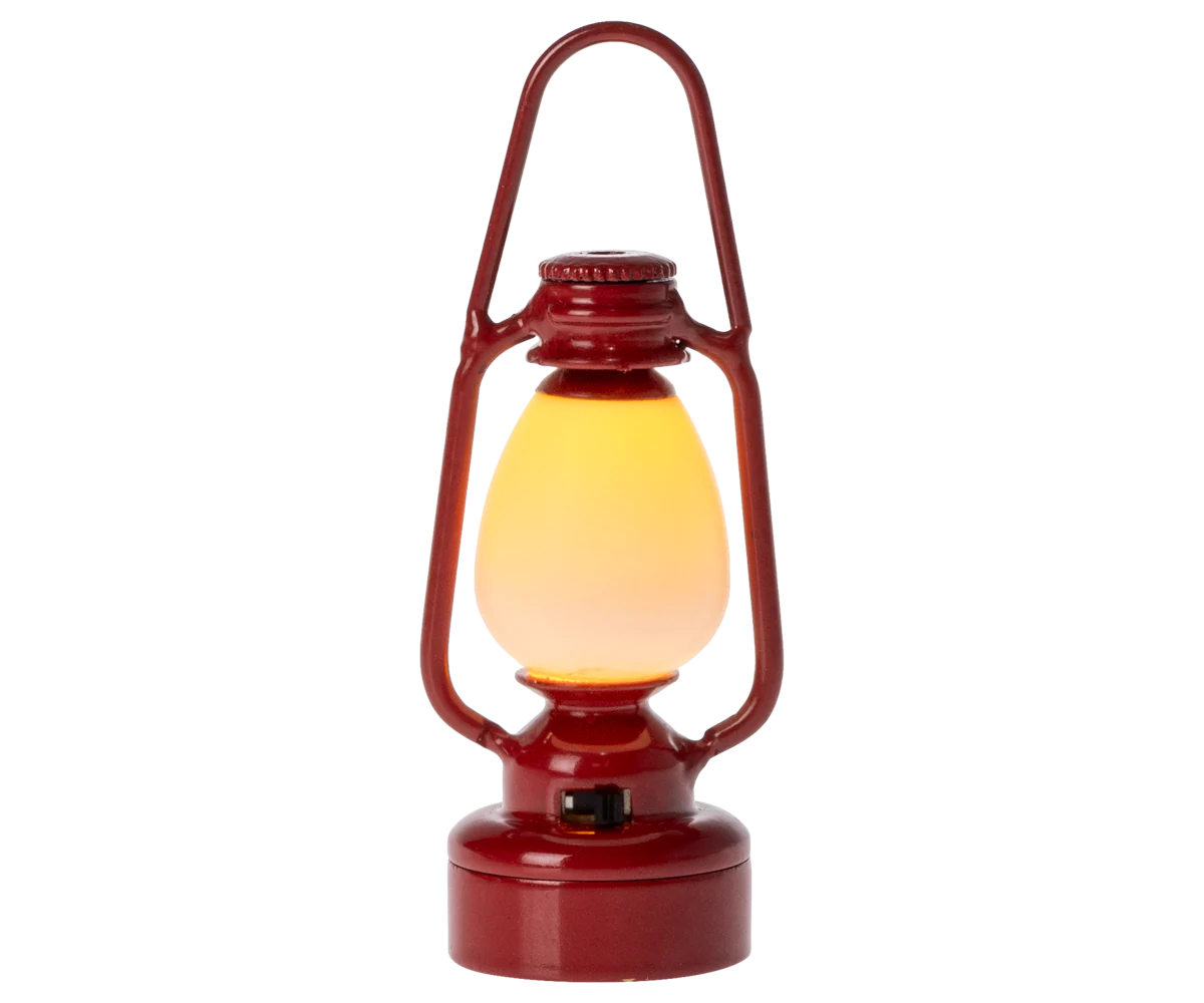 Maileg Vintage lantern, Mouse - Red - Image 2