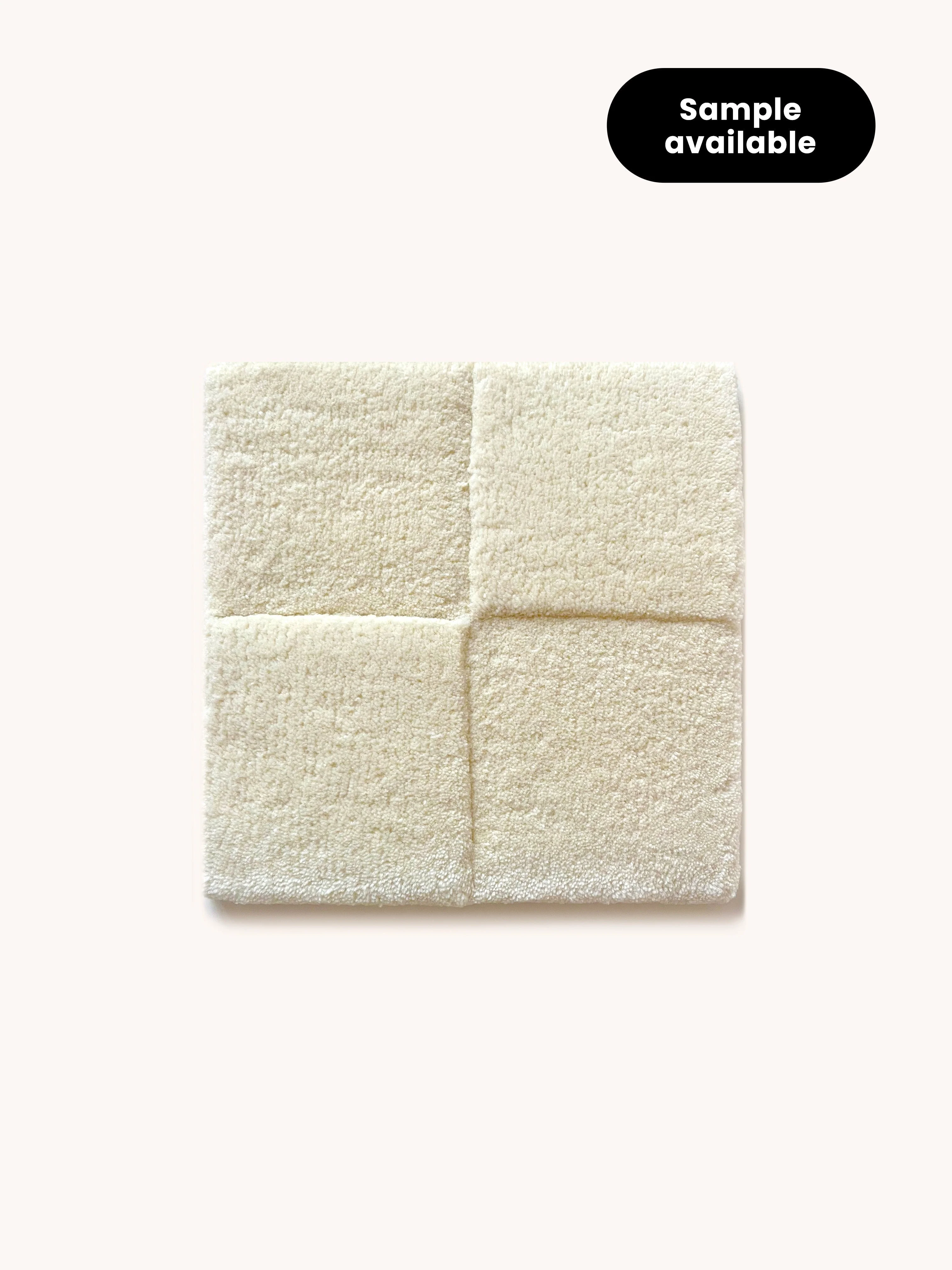 Maison Deux Rug CHECKERBOARD Off White 3.9 x 5.9 ft - Image 3