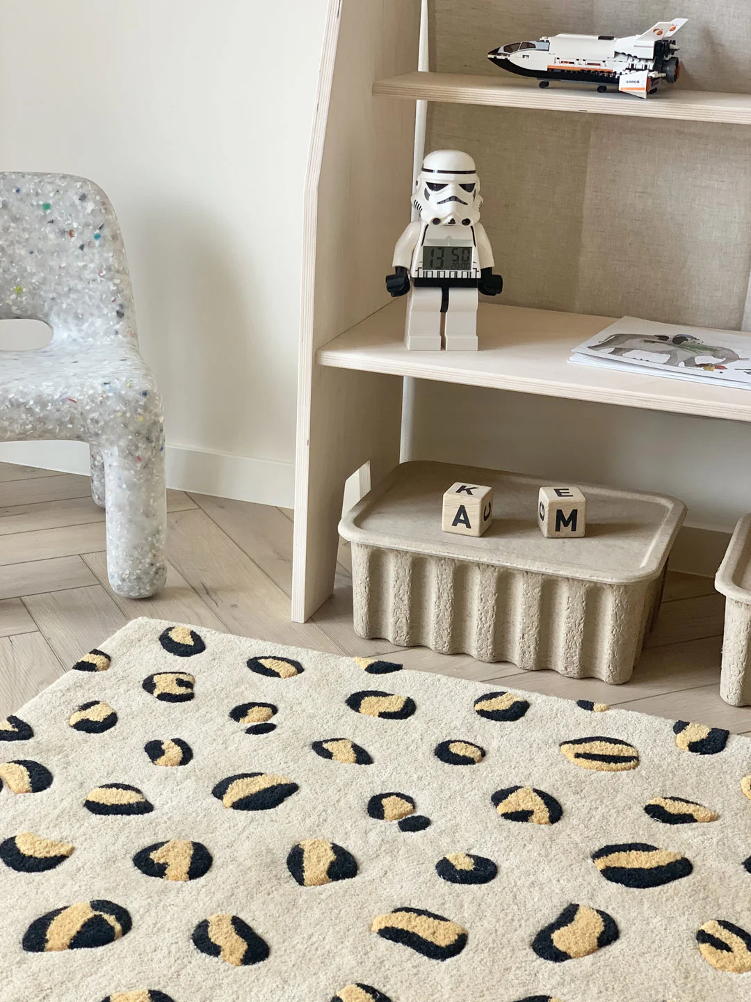 Maison Deux Rug LEOPARD Beige / Brown and Black Print 2.6 x 3.9ft - Image 2
