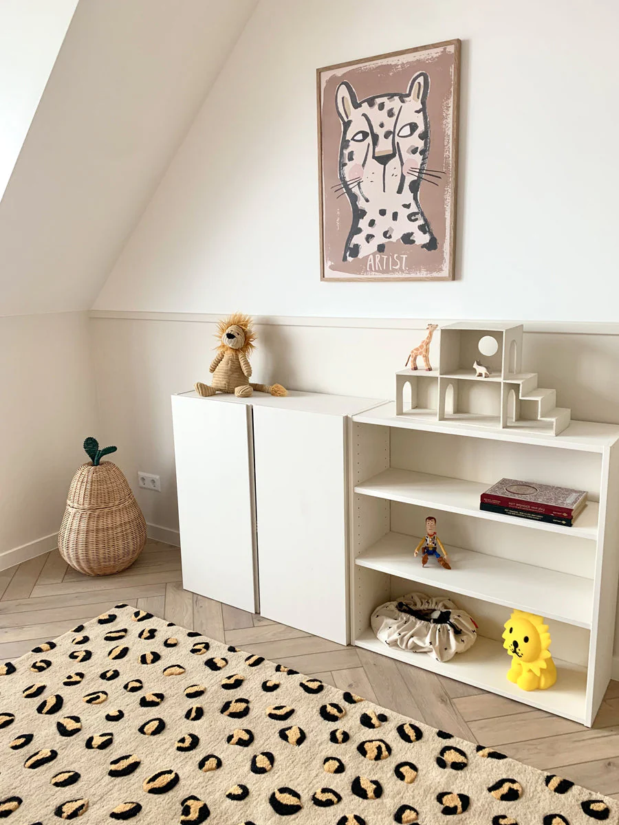 Maison Deux Rug LEOPARD Beige / Brown and Black Print 3.9 x 5.9ft - Image 2