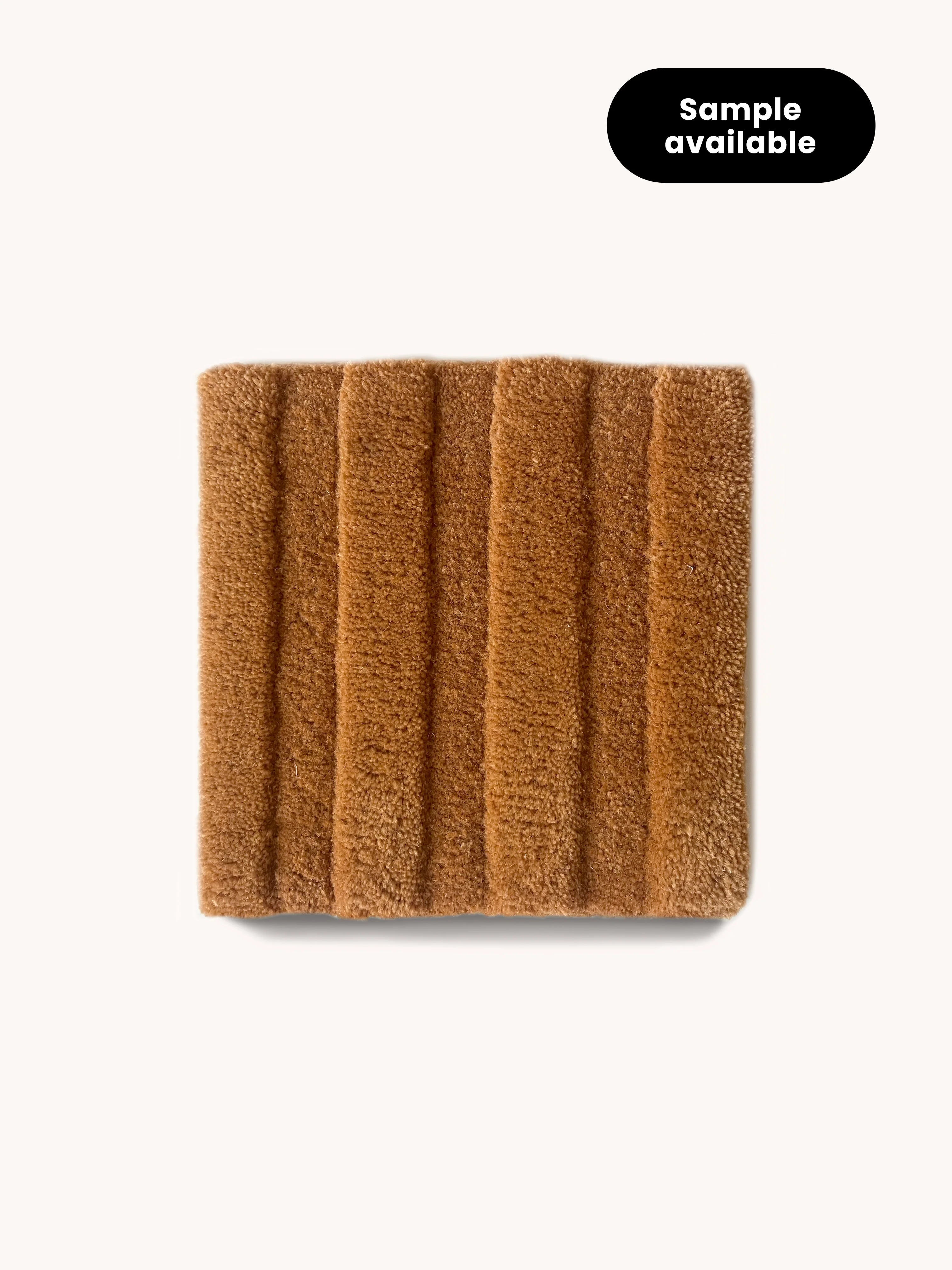 Maison Deux Rug SOLID STRIPE Terra Brown 3.9 x 5.9ft - Image 2