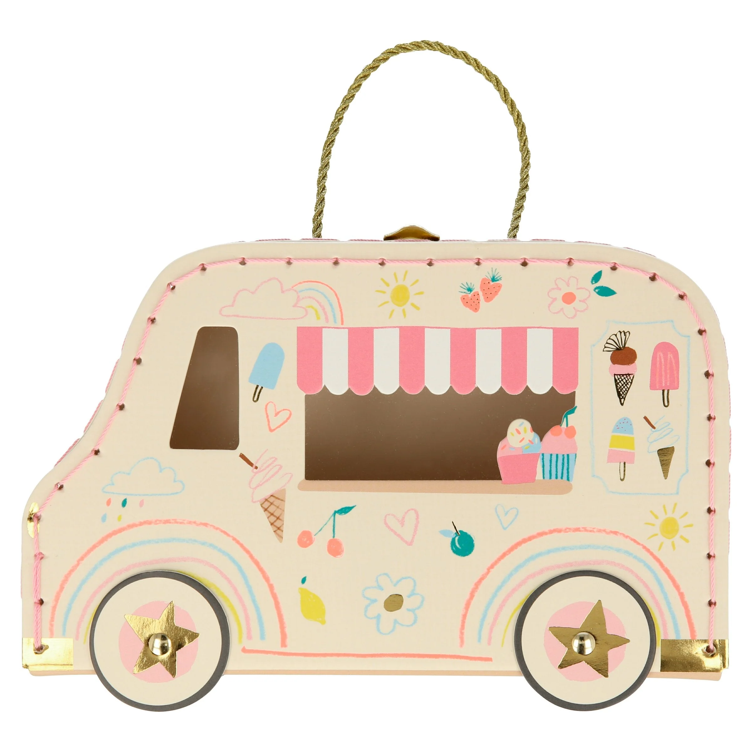 Meri Meri Ice Cream Van Bunny Mini Suitcase Doll - Image 6