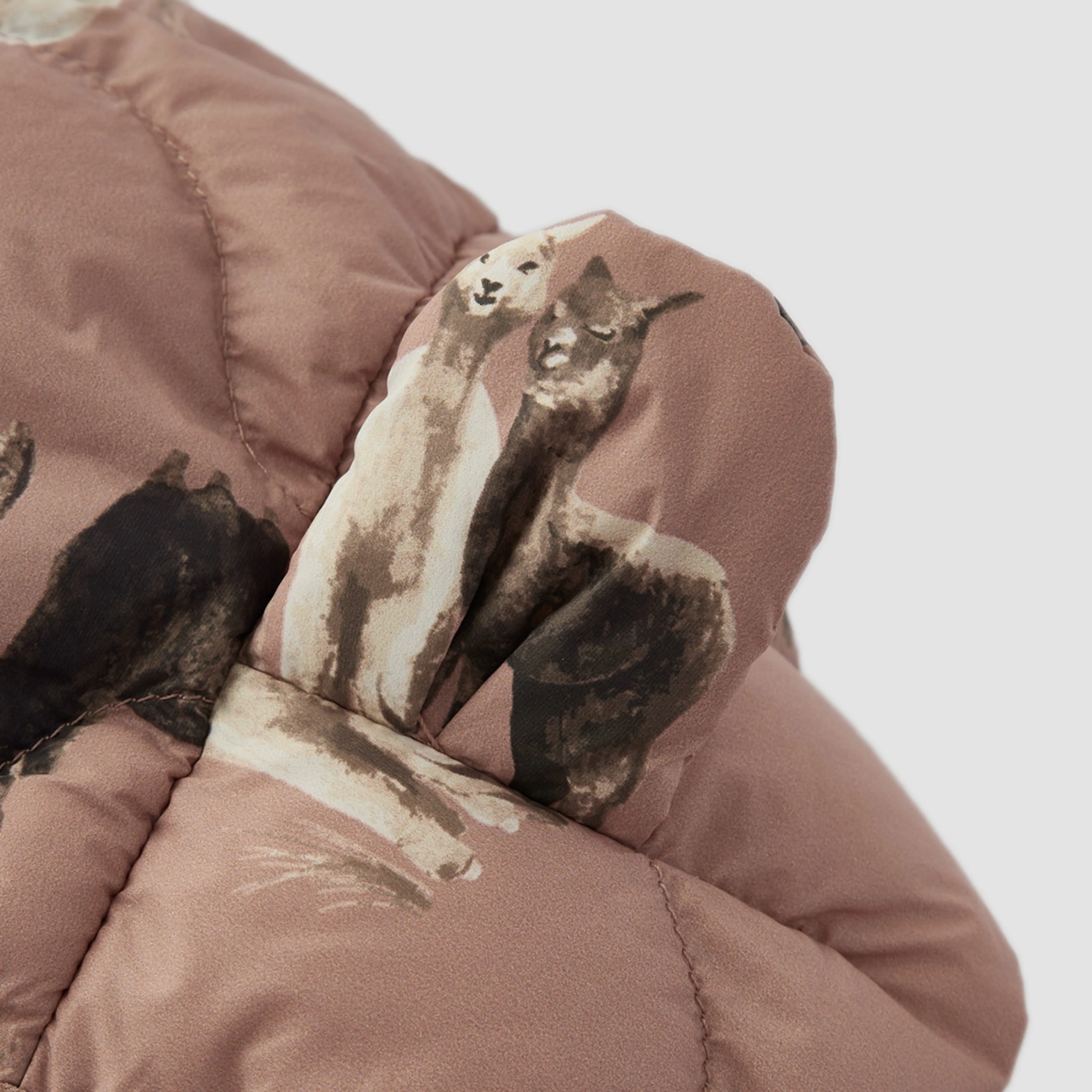 Milkbarn Alpaca Lightweight Down Hooded Jacket - Image 7