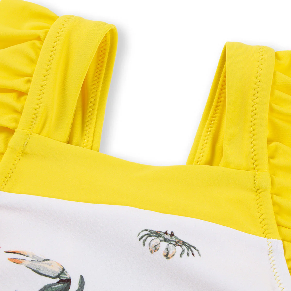 Milkbarn Coastal Crab Ruffle Square Neck Swimsuit - Image 3