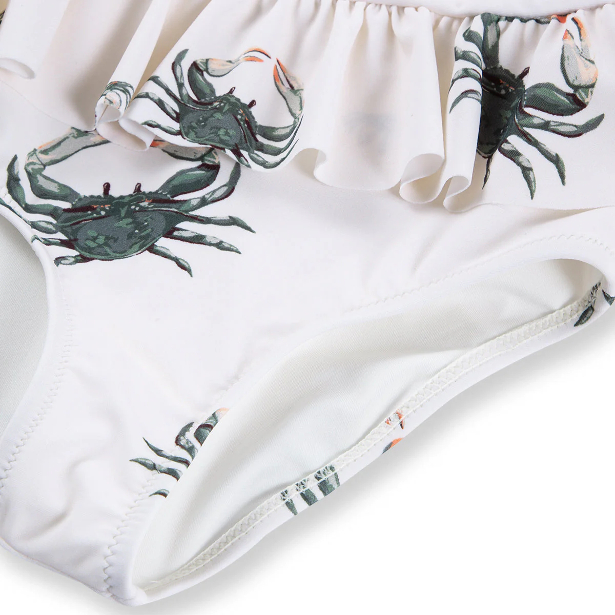 Milkbarn Coastal Crab Ruffle Waist Suspender Swimsuit - Image 5