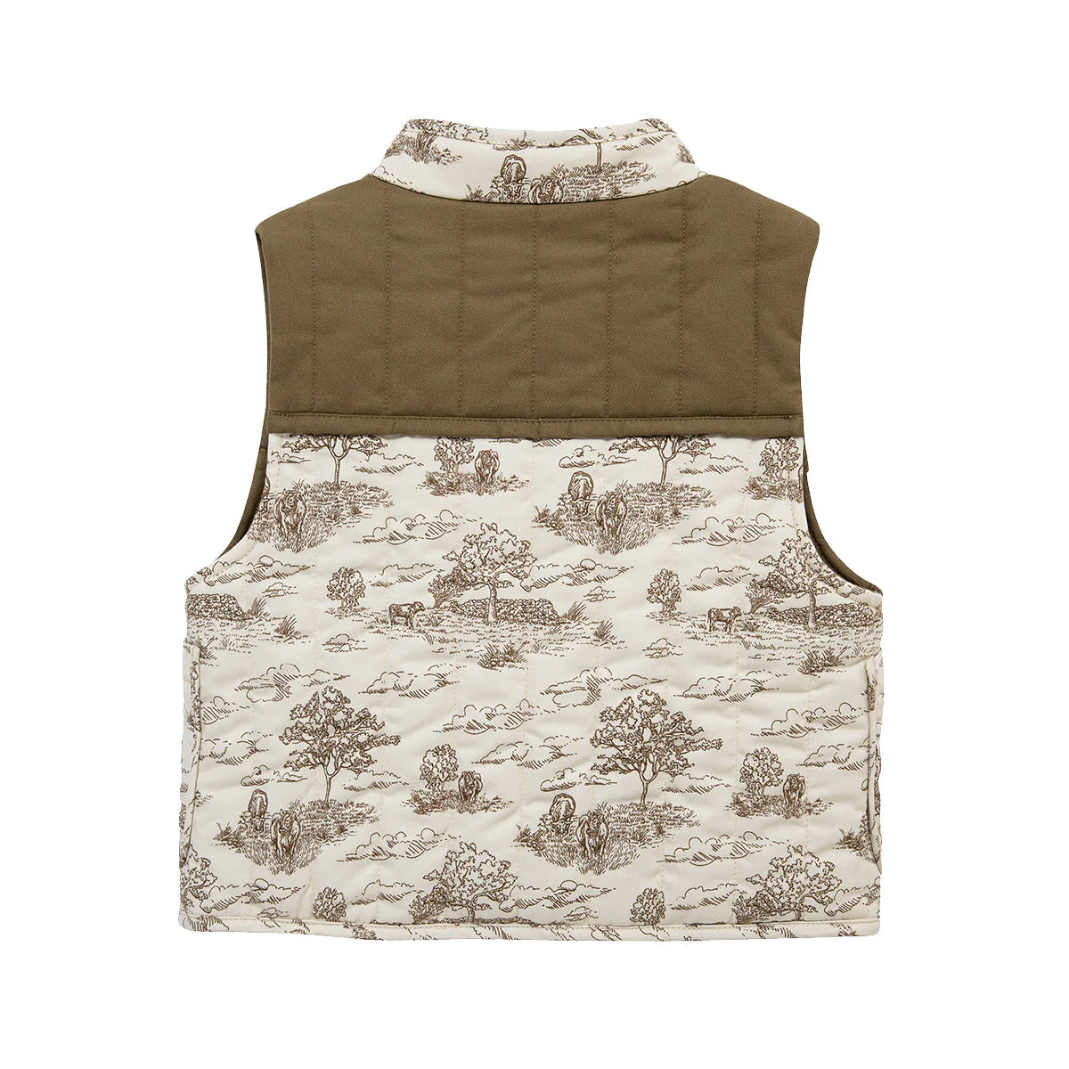 Milkbarn Country Toile Quilted Vest - Image 2
