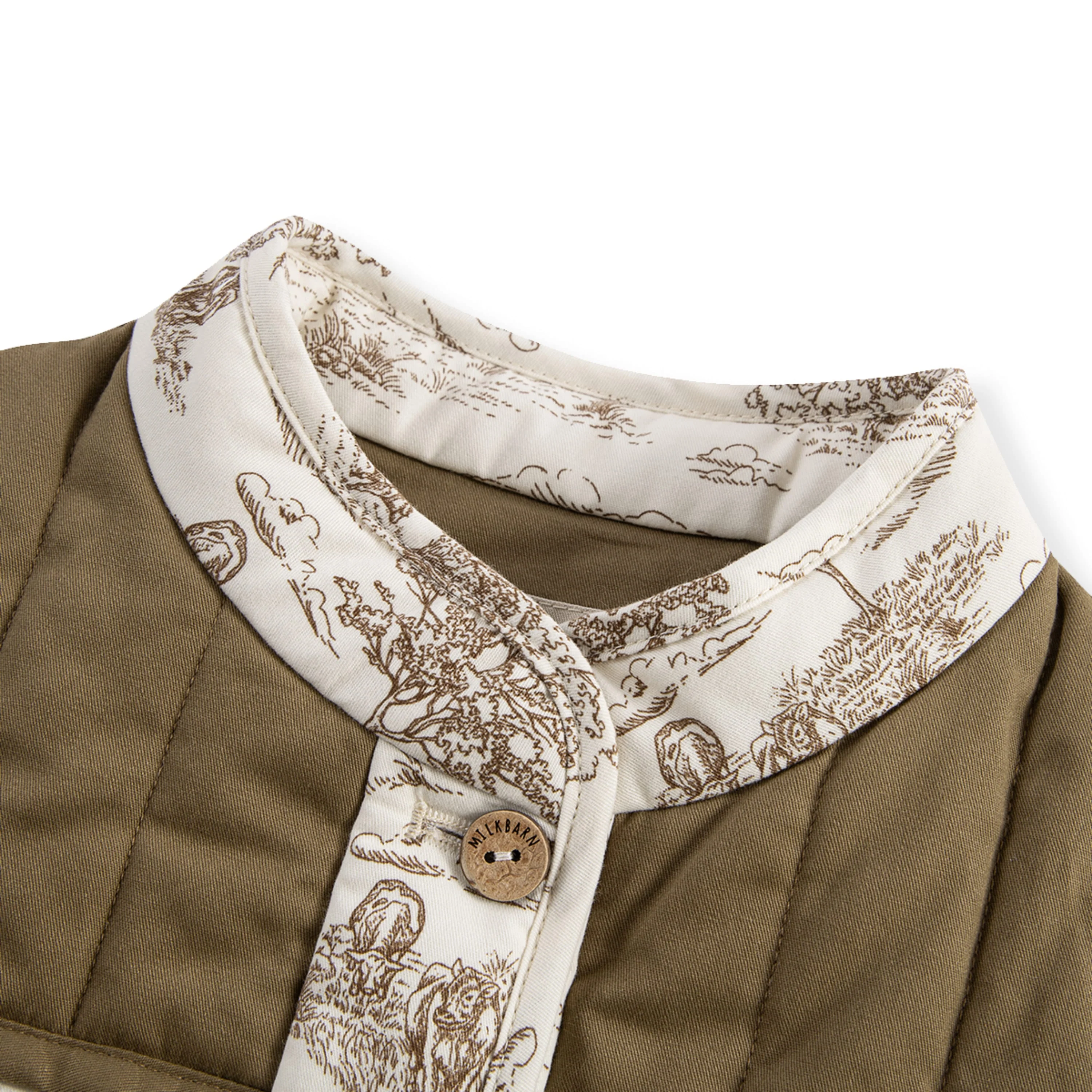 Milkbarn Country Toile Quilted Vest - Image 3