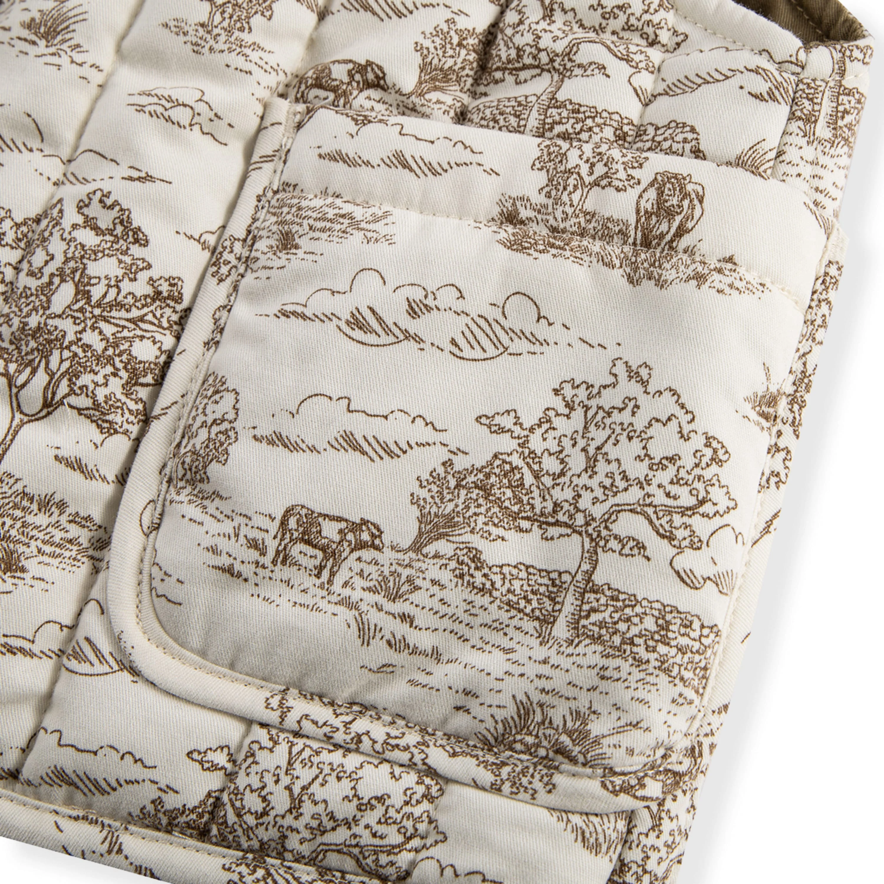 Milkbarn Country Toile Quilted Vest - Image 4
