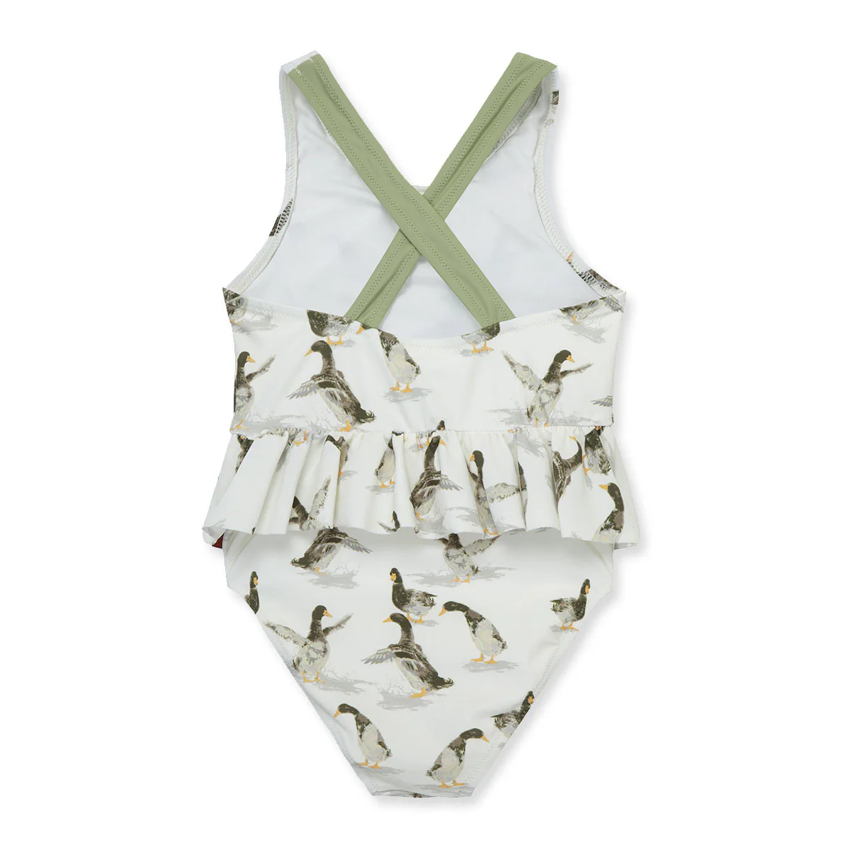 Milkbarn Duck Ruffle Waist Suspender Swimsuit - Image 2