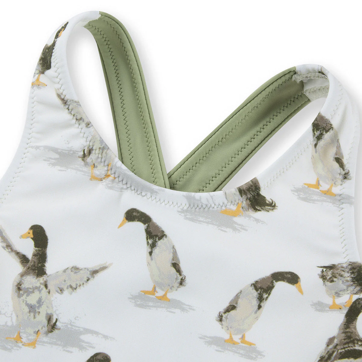 Milkbarn Duck Ruffle Waist Suspender Swimsuit - Image 3